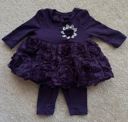 Pippa and Julie purple outfit, Kids 3 Month (0-3M)
