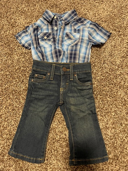 Wrangler Outfit Size:3-6 M, Kids 6 Month (3-6M)