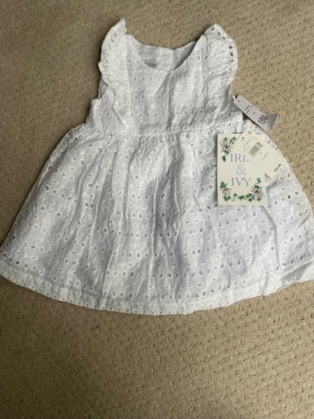 NEW with tags, iris & Ivy, white eyelet dress, 18 months