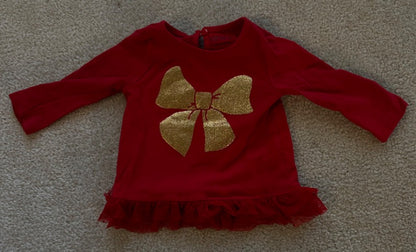 Red bow outfit, Kids 3 Month (0-3M)
