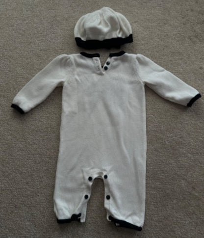 Maggie & Zoe 1 piece outfit with beret, Kids 6 Month (3-6M)