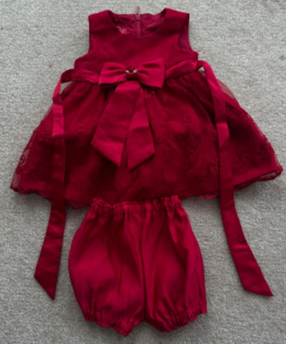 Princess Faith red dress, Kids 6 Month (3-6M)