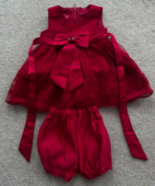 Princess Faith red dress, Kids 6 Month (3-6M)