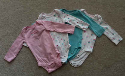 Onesie 4 pack bundle, Kids 6 Month (3-6M)