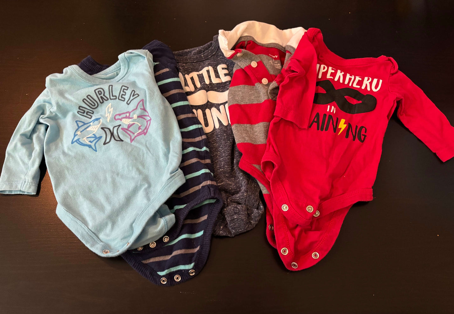 5pc 3m Long Sleeve Onesie bundle!, Kids 3 Month (0-3M)