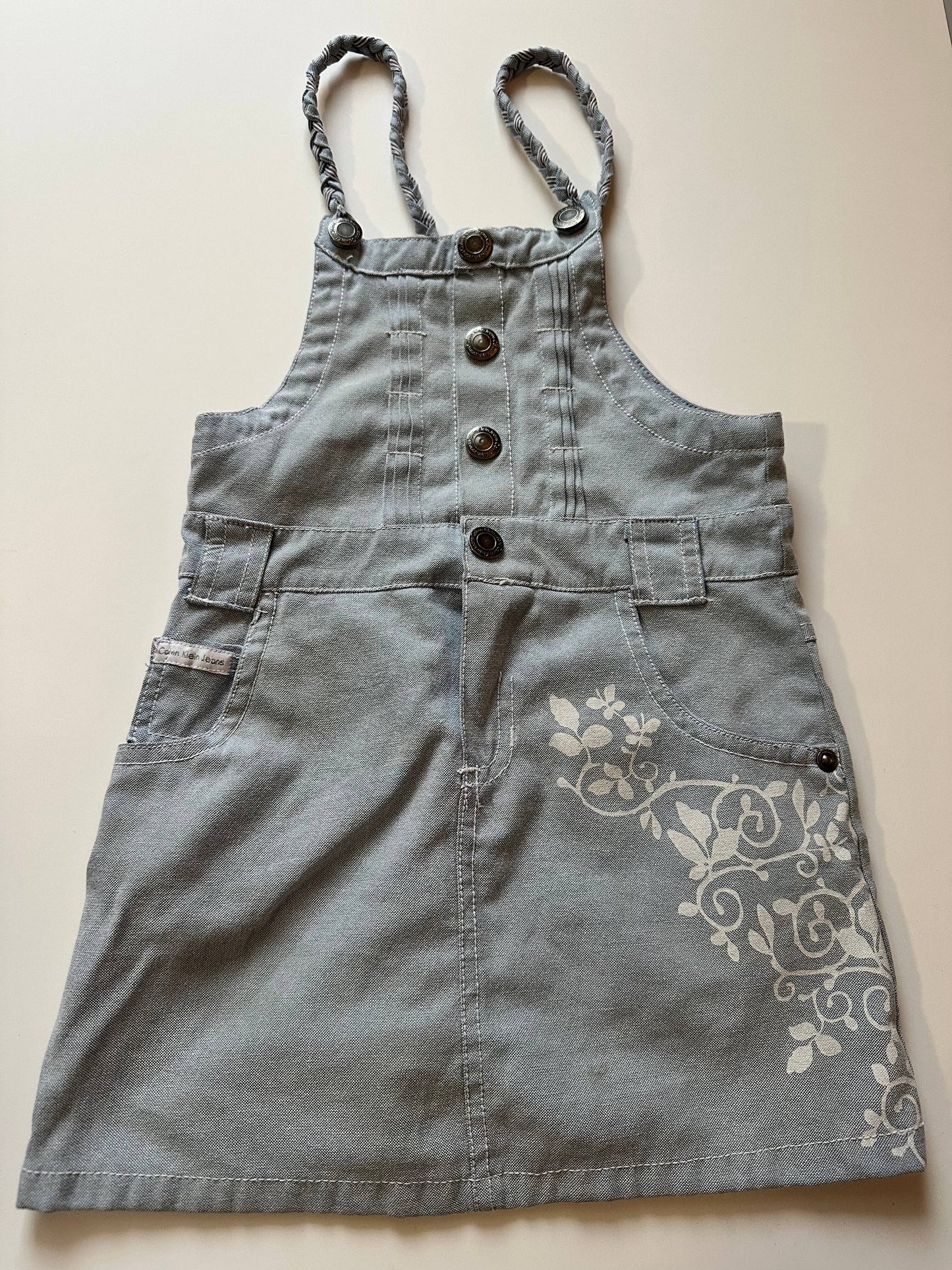 Calvin Klein Light Blue Jean Dress Size 5, Kids 5/5T