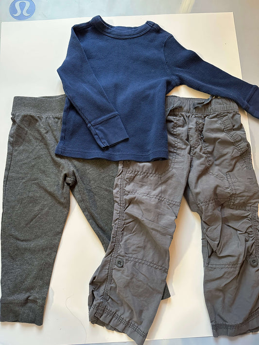 2T Bundle (shirt, 2x pants), Kids 2T