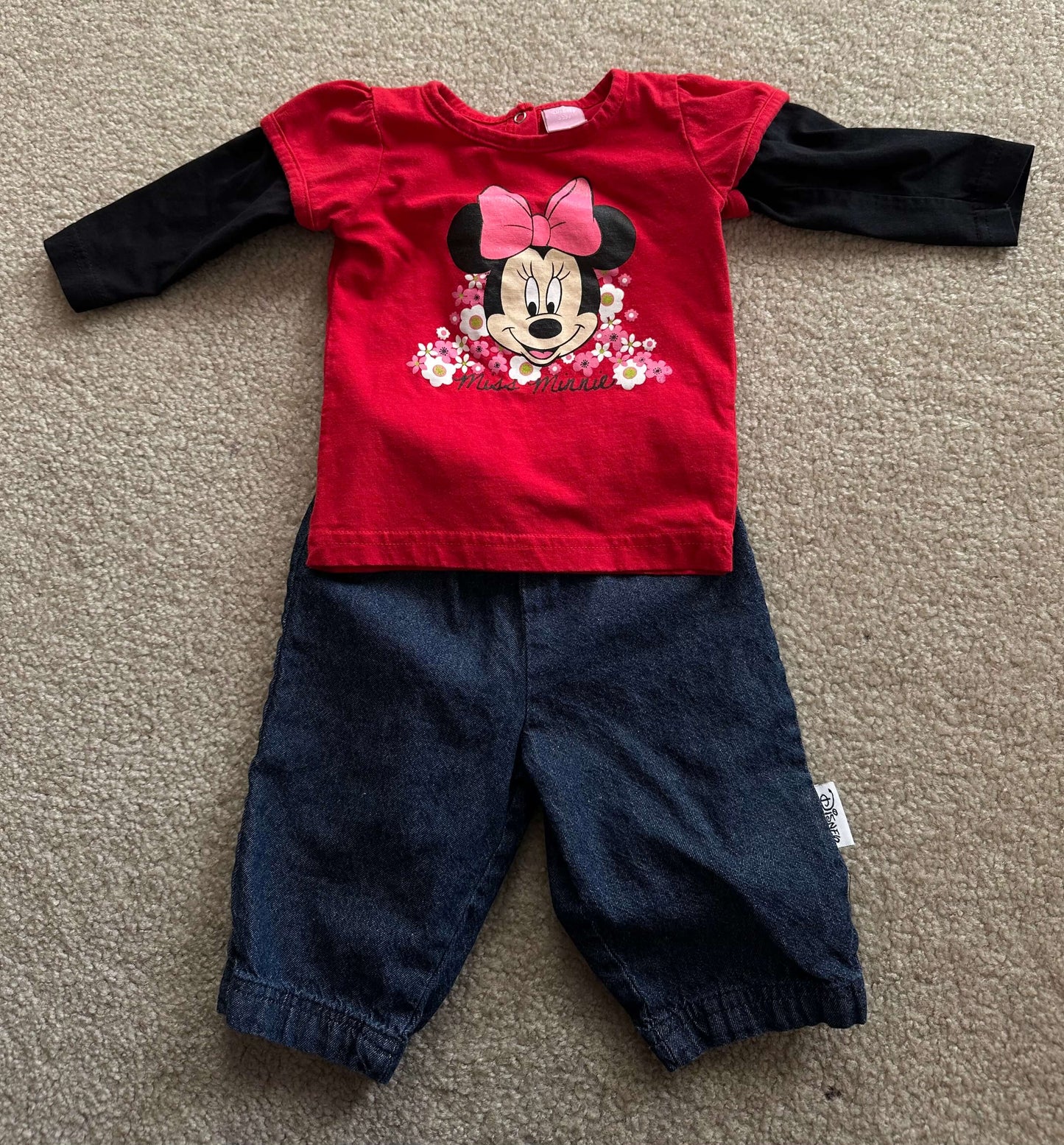 Disney baby tshirt & jeans , Kids 6 Month (3-6M)