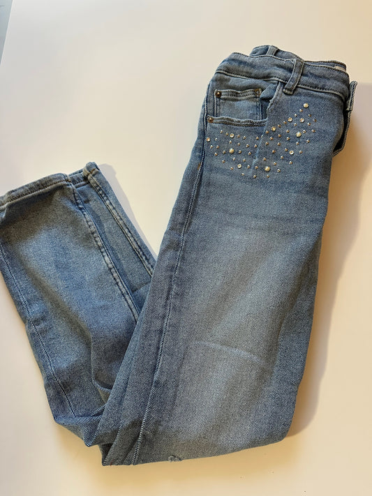 Zara Sparkle Gem Jeans Size 13-14, Kids 12 & 14 (large)