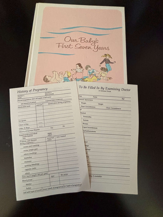 Fill-in-your-own Baby (to 7yo) & Pregnancy Book (2 extra pages)