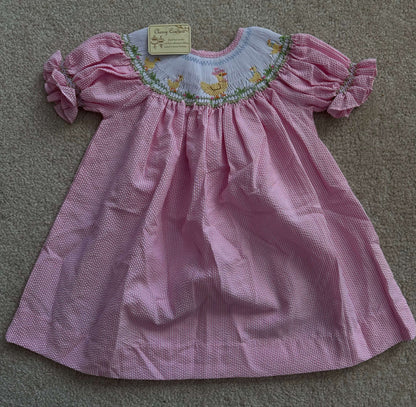 NWT Pink embroidered dress, Kids 12 Month (9-12M)
