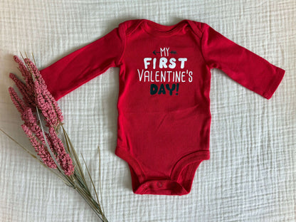 Carter's Newborn Unisex "My First Valentine's Day" Onesie , Kids Newborn