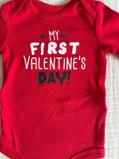 Carter's Newborn Unisex "My First Valentine's Day" Onesie , Kids Newborn