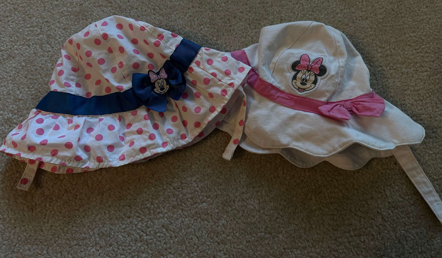 Minnie Mouse baby sun hats