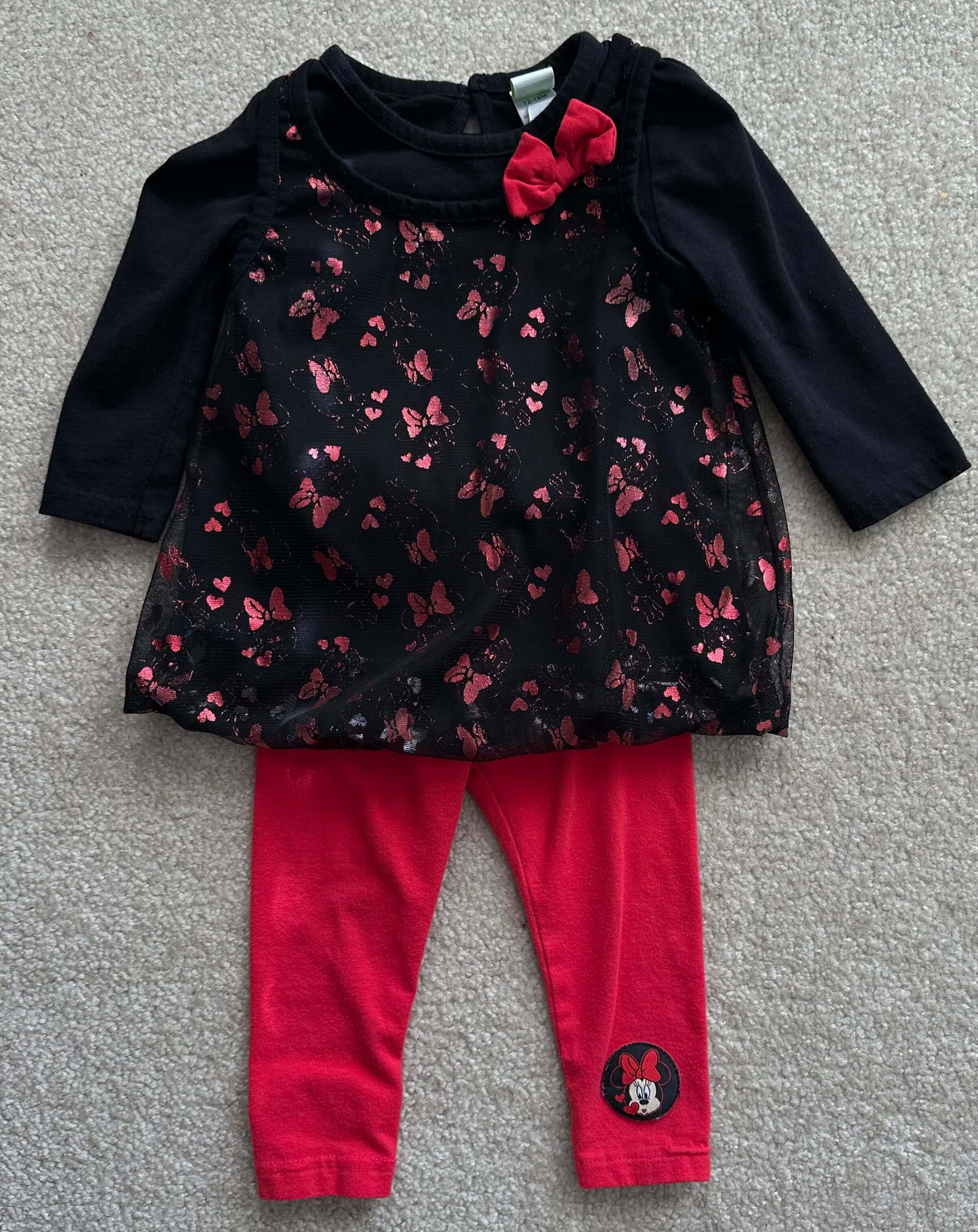 Disney Baby Minnie Mouse outfit, Kids 18 Month (12-18M)