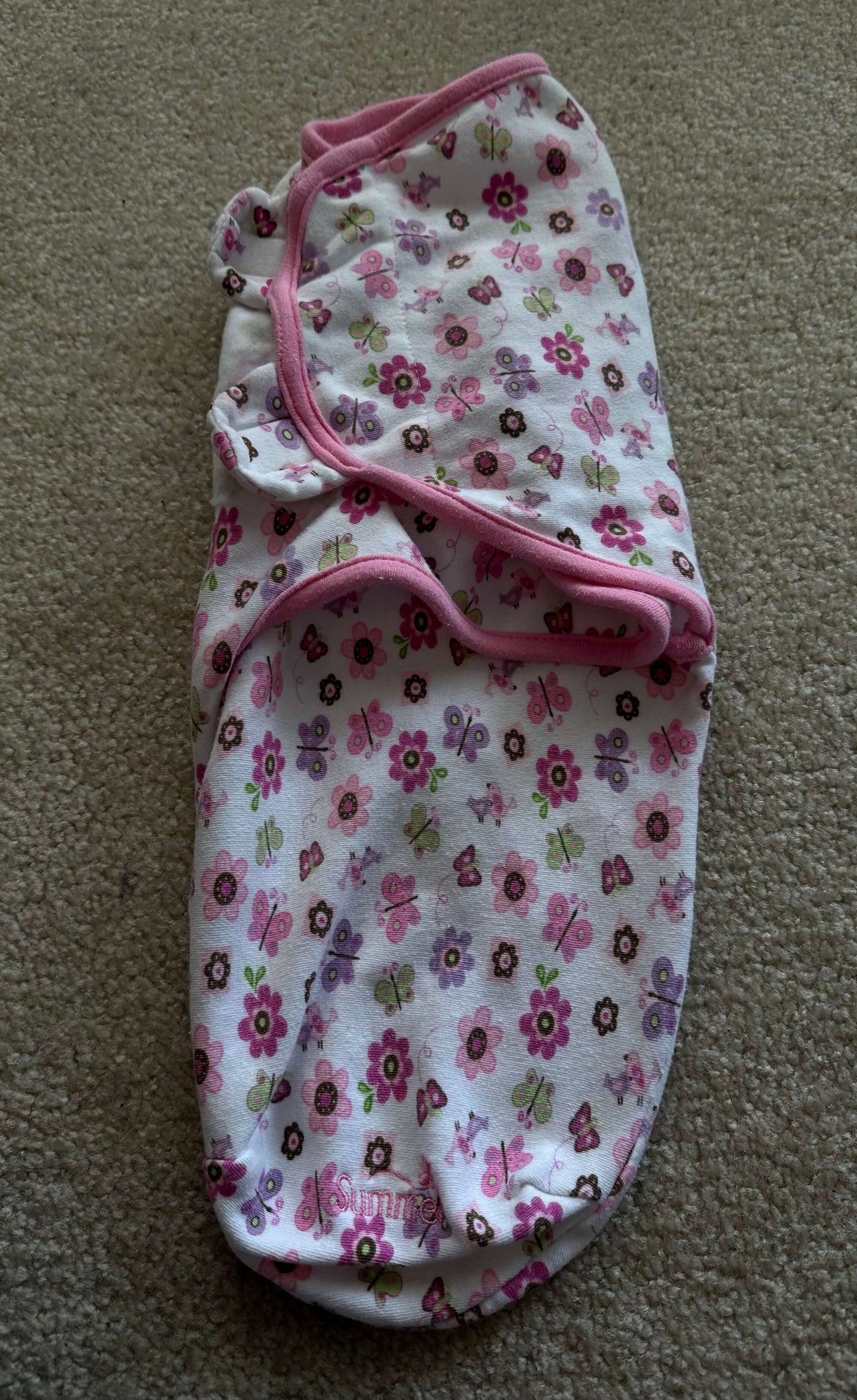 Summer infant pink swaddle bundle , 0-3 Months (Newborn)