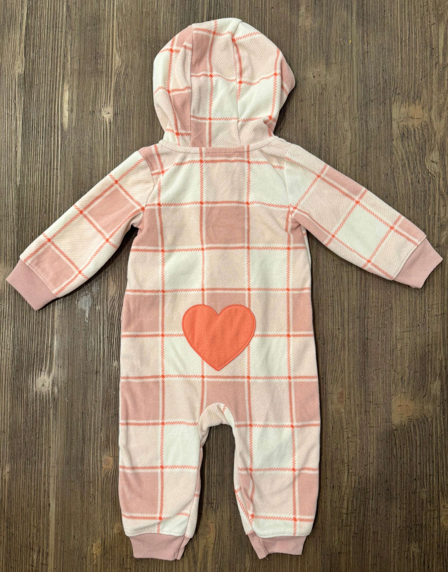 Hooded Lightweight Fleece Jumpsuit, Kids 9 Month (6-9M)