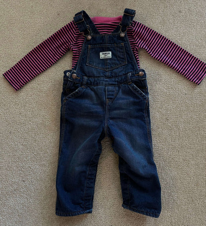 OshKosh fleece lined overall set, Kids 24 Month (18-24M)