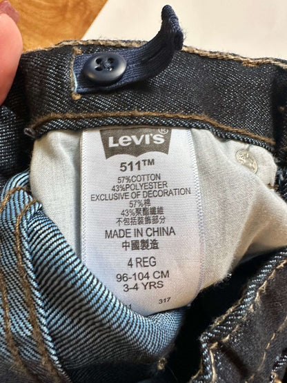 Levi’s 511 dark wash jeans size 4, Kids 4/4T