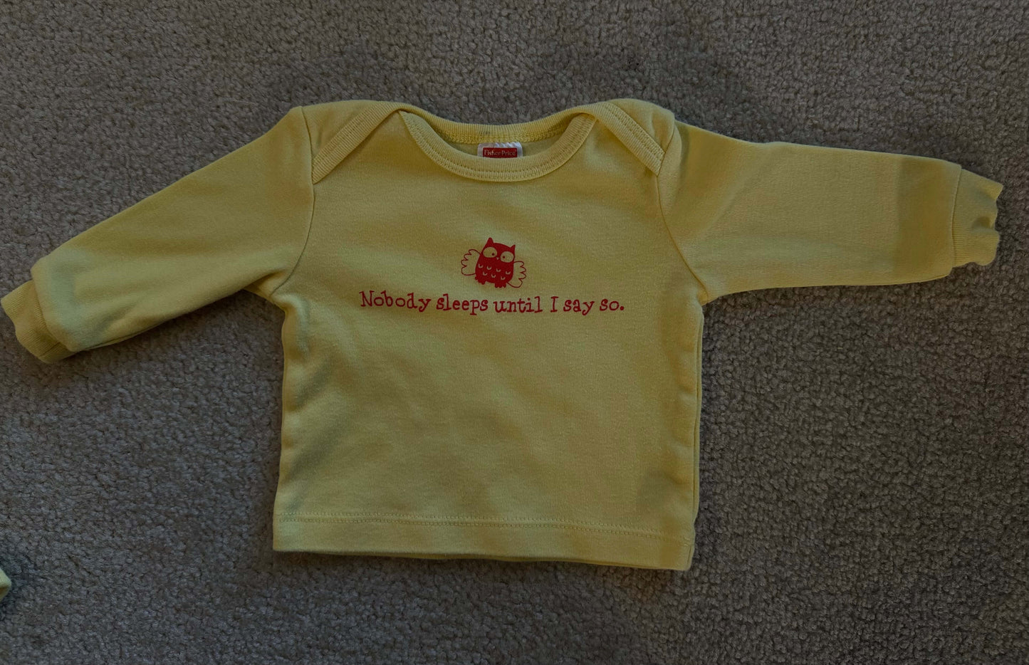 Fisher Price 3 piece yellow outfit , Kids 6 Month (3-6M)