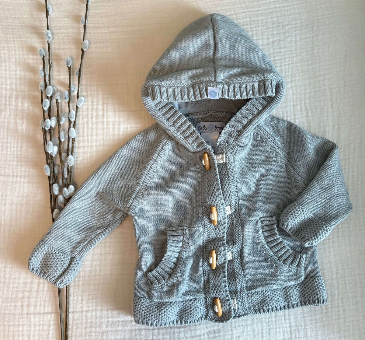 Beba Bean (Canadian Company)  Unisex Baby Sweater 6-12 Months (Purchase Price: $52), Kids 9 Month (6-9M)