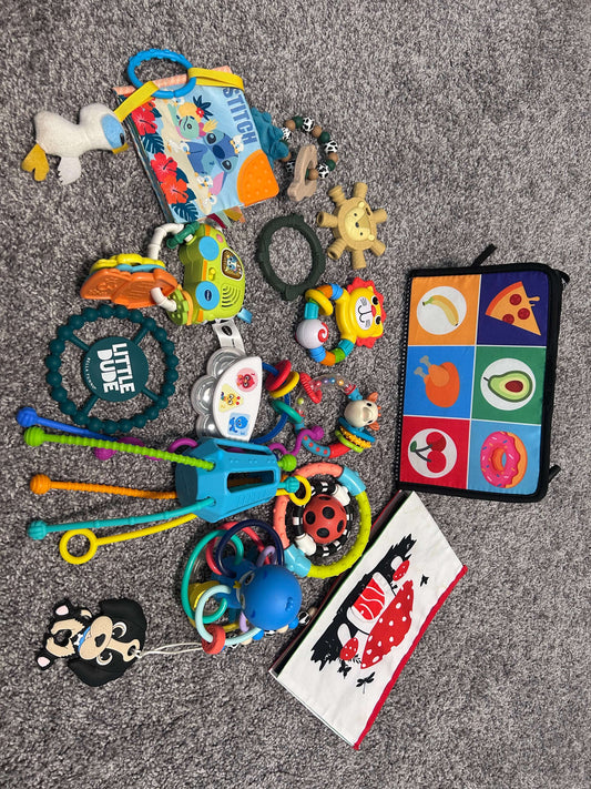 Lot of baby toys