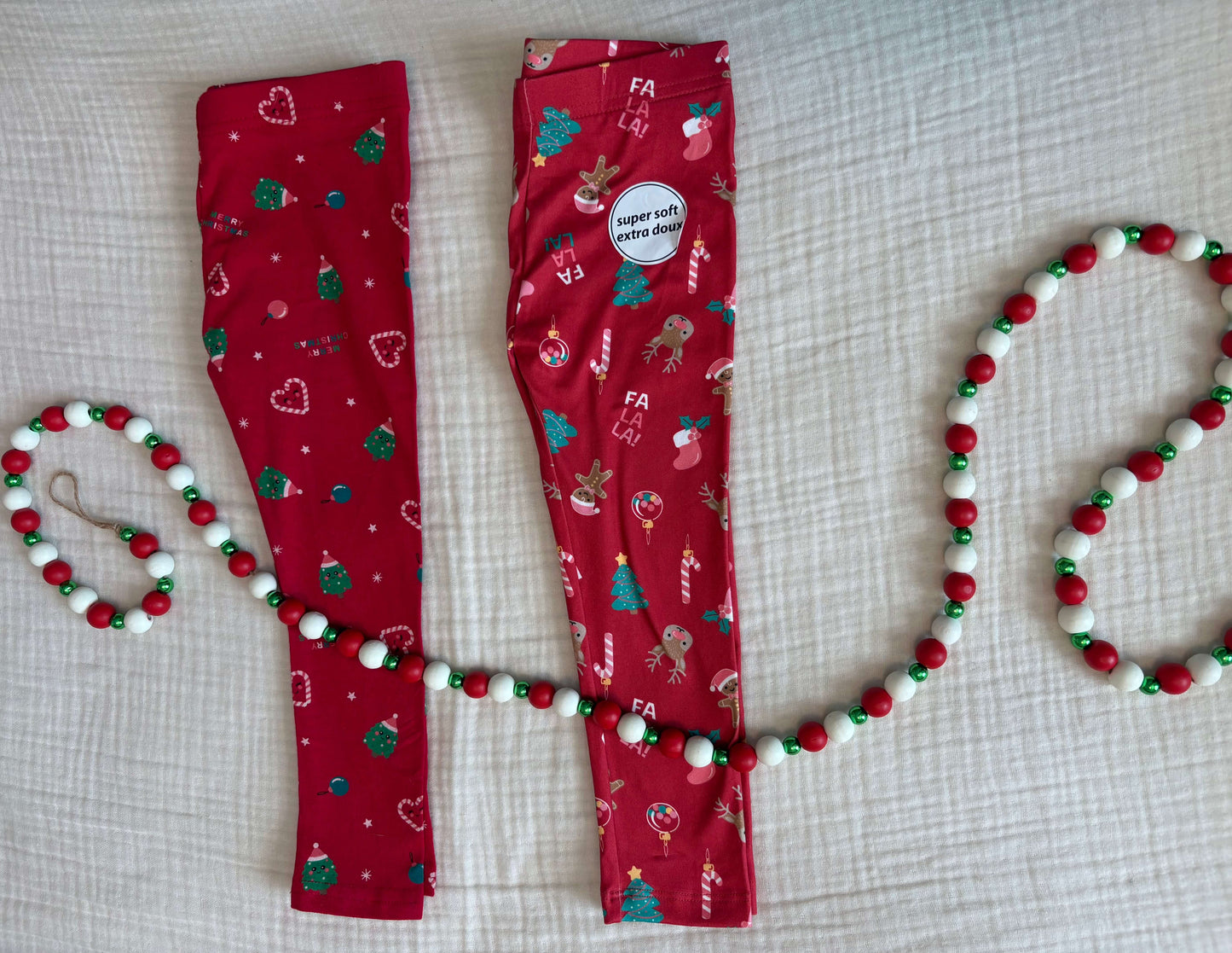 Christmas Leggings Toddler Girls 3T (2 Pairs) , Kids 3T