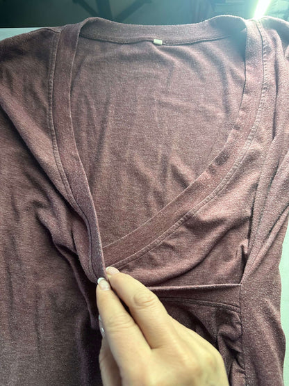 Long sleeve nursing shirts , Maternity M (8-10)