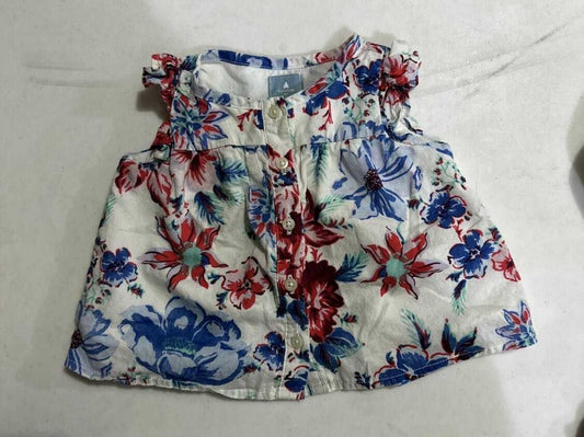 Flower summer shirt 3-6mo, Kids 6 Month (3-6M)