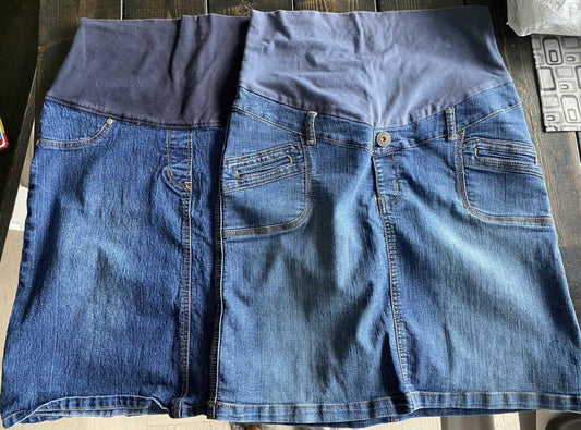 Maternity jean skirts - medium, Maternity M (8-10)