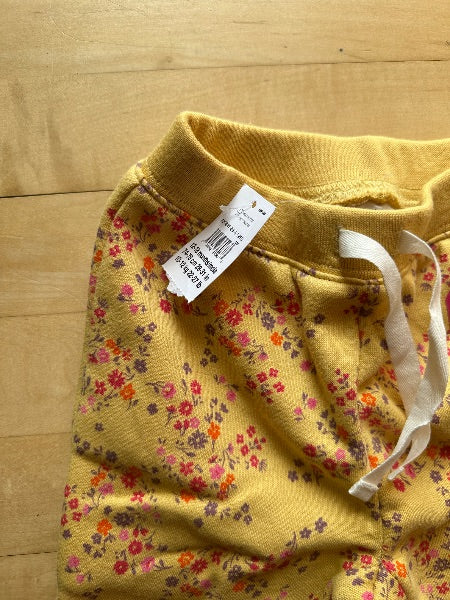 Gap Yellow Floral Sweatpants, Kids 18 Month (12-18M)