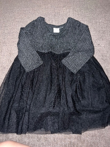 Girls - Zara 3-4T black tulle Dress, Kids 4/4T