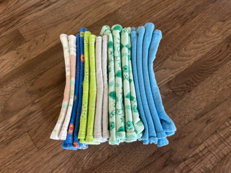 Burp Cloths - Handmade 16 Count