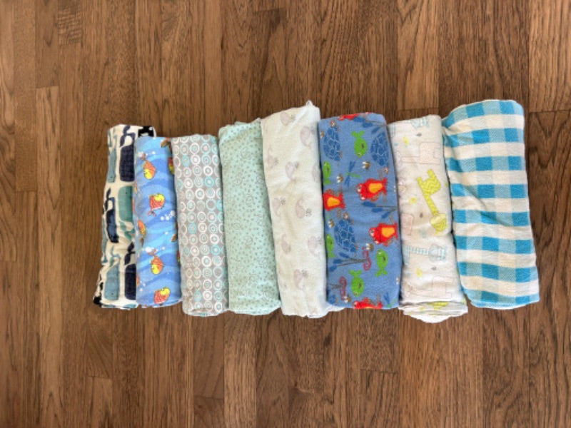 Receiving Blankets - Handmade 8 Count