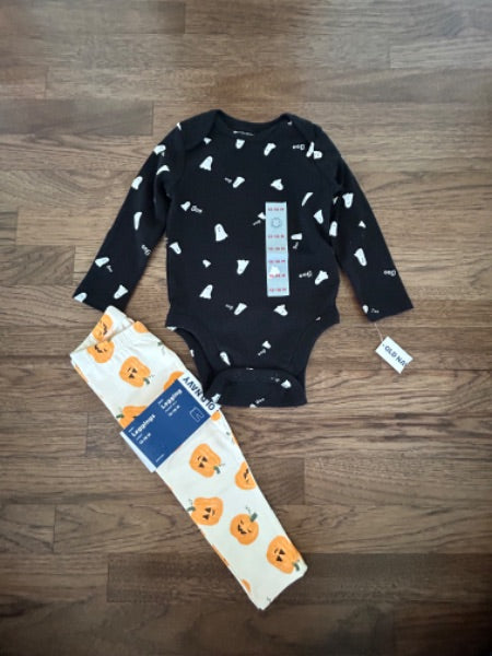 Halloween shirt and leggings Old Navy 12-18 mos