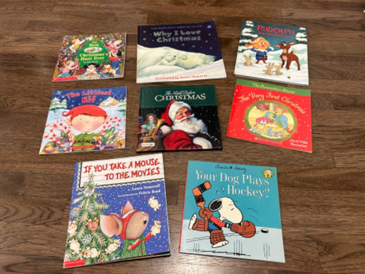 8 count holiday books