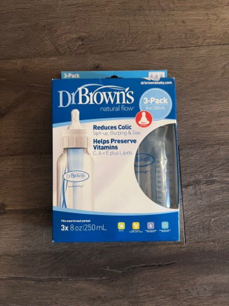 Dr. Browns Natural Flow Bottles 8oz  x3