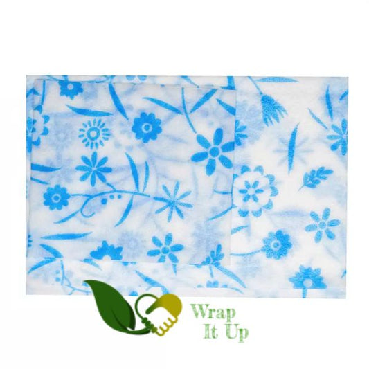 Beeswax Food Wraps (Blue Pattern)