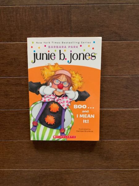 Two Soft Cover Books: Blue Kangaroo & Junie b Jones Boo