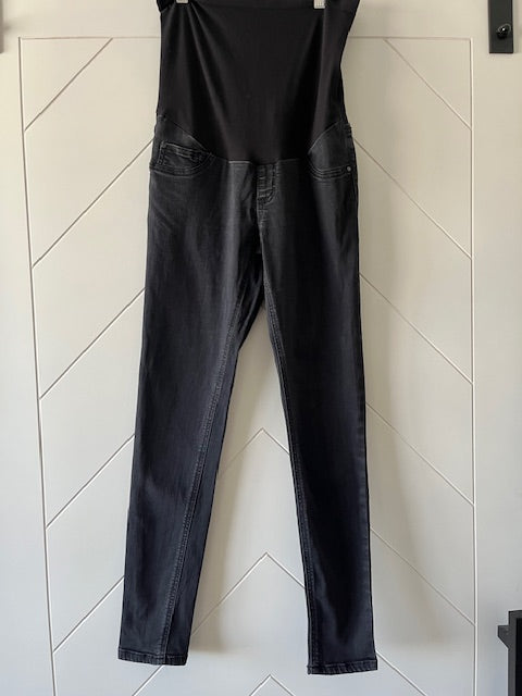 Skinny Black Maternity Jeans, Motherhood Maternity, Size Small, Maternity S (4-6)