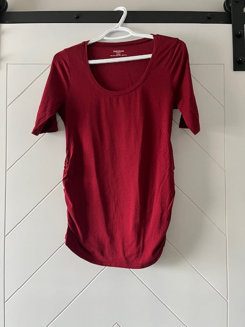Maternity 3/4 Length Sleeve Shirt, Motherhood Maternity, Size Small, Maternity S (4-6)