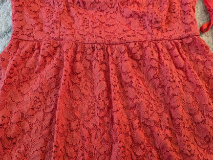 Motherhood Pink Lace Shirt, Medium, Maternity M (8-10)