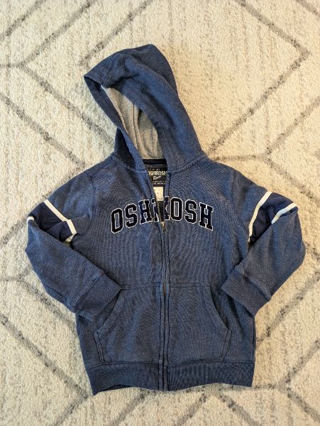 OshKosh B'Gosh Zip-Up Hoodie, Kids 7 & 8 (small)