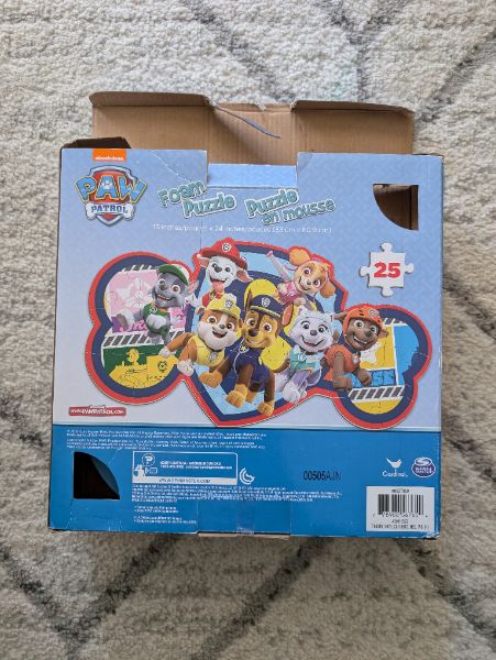 Paw Patrol, 25 Piece Foam Puzzle