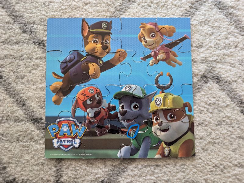 7 Pack Paw Patrol Puzzles