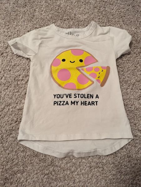 Silas and the Sloth Pizza Shirt 2T, Kids 2T