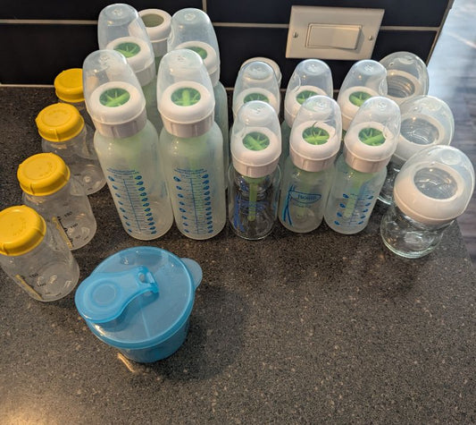 Dr Brown's, Aventi, & Medela bottles