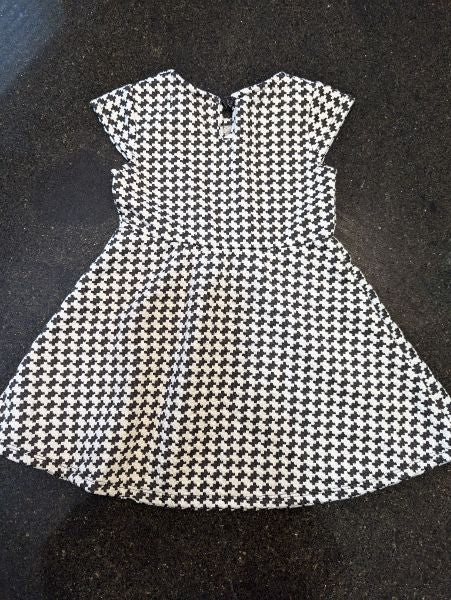 George Houndstooth Dress with Red Bow - 12-18M, Kids 18 Month (12-18M)