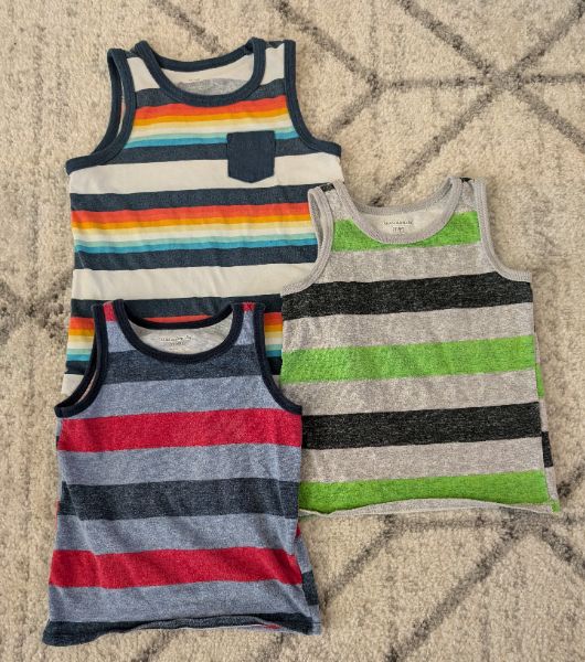 Bundle of 3-2T Boys Sleeveless Shirts, Kids 2T