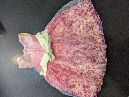 Iris and Ivy Pink Lacy Floral Dress - 18M, Kids 18 Month (12-18M)